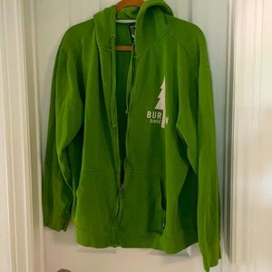 Green Burton Zip Up Hoodie men’s XL